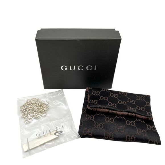 Gucci Jewelry - Gucci Plate Necklace 2 Rows Ball Chain Necklace Sv925 Unisex Unused Item